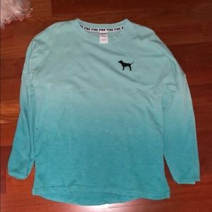 PINK blue XS long sleeve shirt